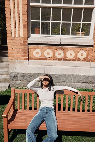 H&M Pointelle jersey top