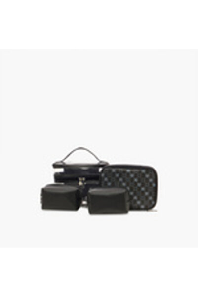 zwku مجموعة حقيبة مكياج من 4 قطع