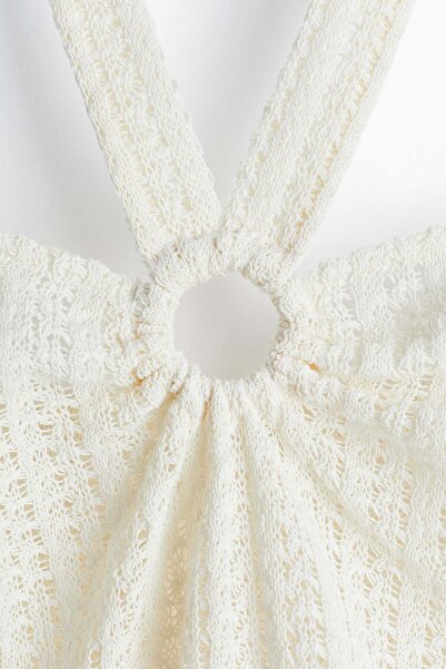 H&M Pointelle jersey halterneck top