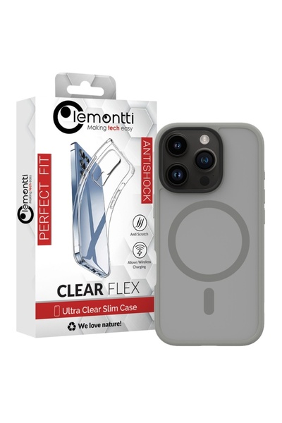 lemontti Husa Hybrid MagSafe iPhone 16 Pro Gri