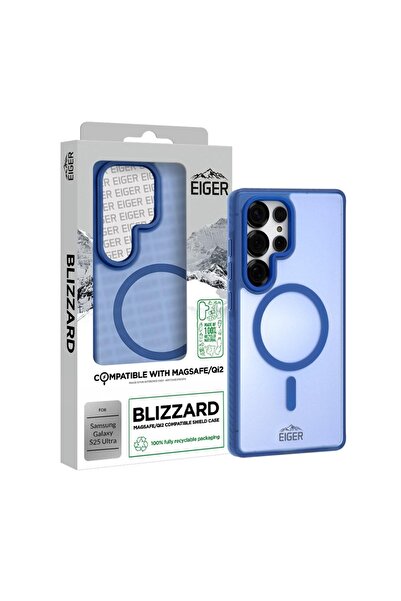 EIGER Husa Blizzard Magsafe GRS Samsung Galaxy S25 Ultra Albastru