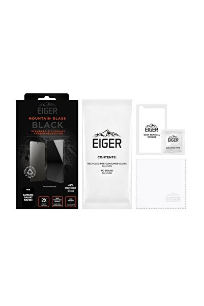 EIGER Privacy Glass Mountain Glass GRS Samsung Galaxy S25 / S24 Black