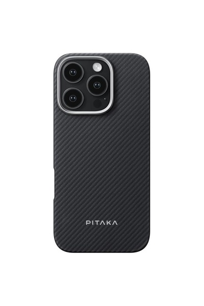 PITAKA Husa Ultra-Slim Aramida Magsafe iPhone 16 Pro Black / Grey