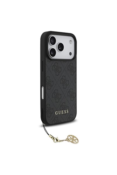 Guess Husa 4G Charm Tone on Tone iPhone 17 Pro Max Gri