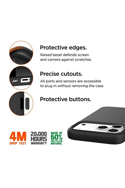 EIGER Husa North Magsafe GRS iPhone 17 Pro Max Black