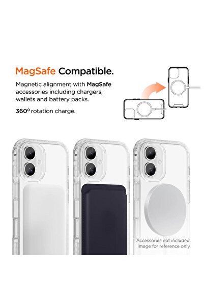 EIGER Husa Ice Grip Magsafe iPhone 16 Plus Clear