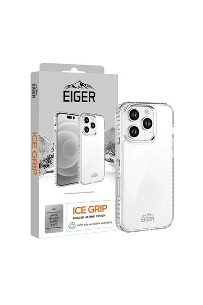 EIGER Husa Ice Grip iPhone 16 Pro Max Clear