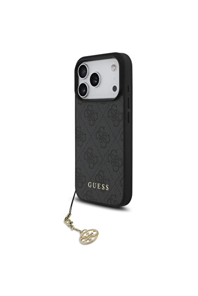 Guess Husa 4G Charm Tone on Tone iPhone 17 Pro Max Gri