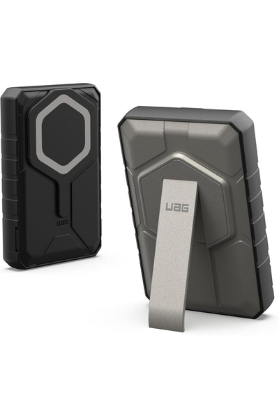 UAG External battery Rugged 10,000mAh, Magnetic, Wireless, 20W, with stand, Black Titanium