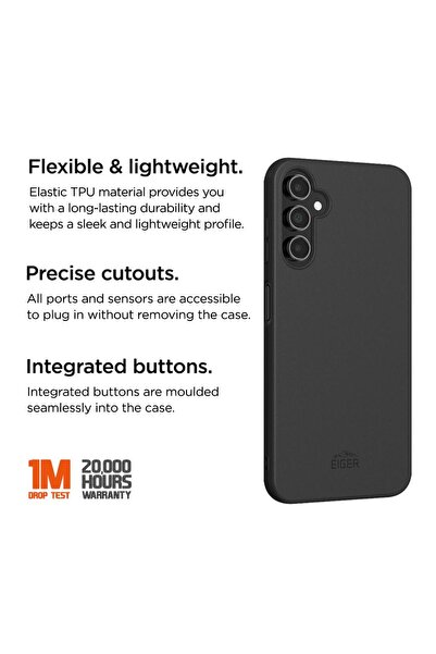 EIGER Husa Grip GRS Samsung Galaxy S25 Black