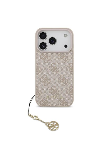 Guess Husa 4G Charm Tone on Tone iPhone 17 Pro Max Roz