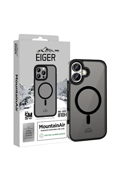 EIGER Husa Pro MountainAir MagSafe iPhone 16 Plus Negru
