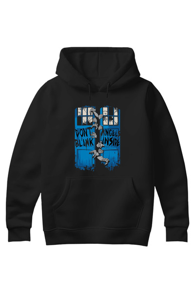 SVART WEAR سويت شيرت بقلنسوة من القطن للجنسين بطابع دكتور هو (HOODIE)