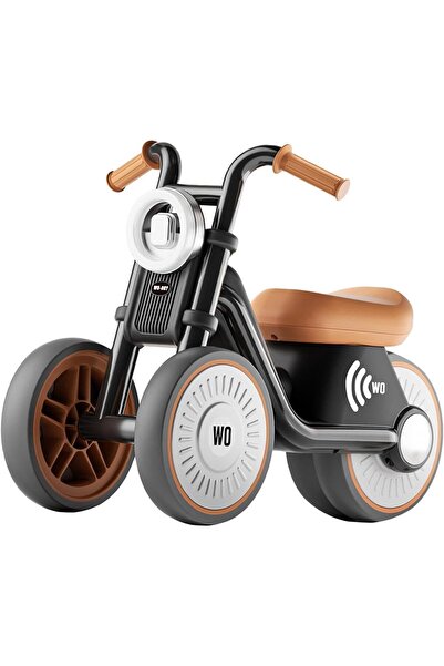 Generic Toddler Balance Bike | Non-Pedal Baby Walker, Silent 3 Wheels, Indoor/Outdoor, Lights/Music