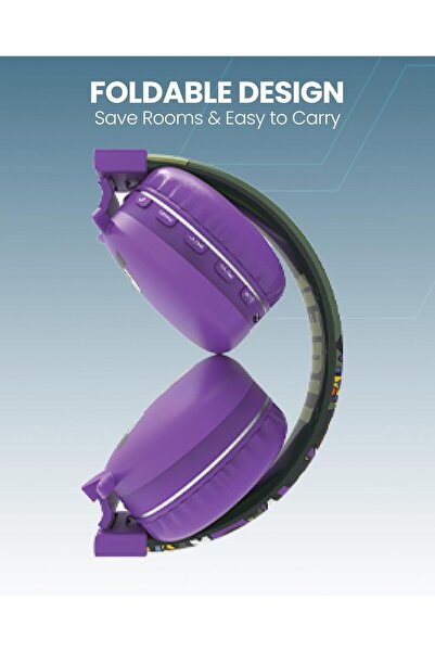 Generic Junior Kids Bluetooth Headphones | 90dB Safe Volume Limit, Wired/Wireless, Mic, Foldable