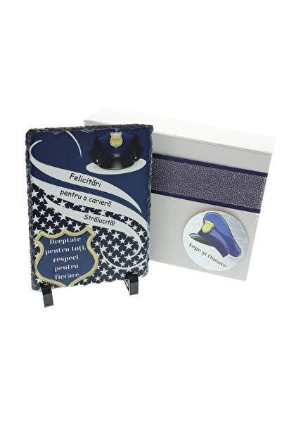 GiftExpress Personalized police retirement gift on natural stone