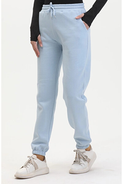 KAZAX Φούτερ με 3 κλωστές με ελαστικό πόδι Baby Blue Is001