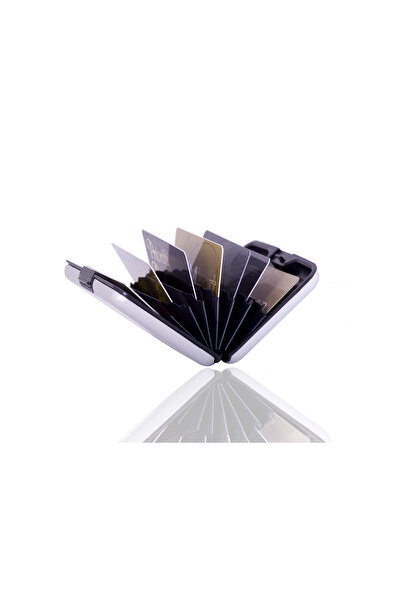 Acuatian Alüminyum Kredi Kartlık – 7 Kart Kapasiteli, Manyetik Koruma, Şık ve...