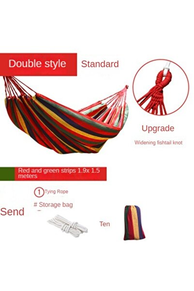 Choice أرجوحة قماشية داخلية جديدة للاستخدام الخارجي، مقاس 260×150، لون أحمر، سميكة، مناسبة للتخييم في الهواء الطلق، أرجوحة أطفال داخلية