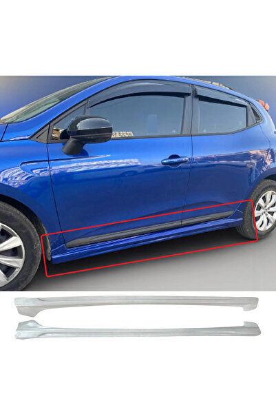 AkmTuning Renault Clio 5 RS Yan Marşpiyel Seti Plastik 2 Adet Mat Siyah 2020 ...