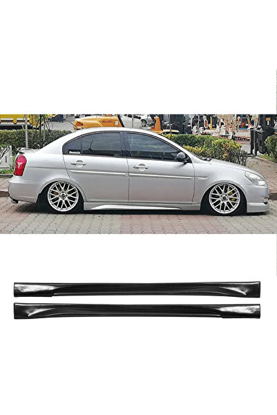 AkmTuning Hyundai Accent Era Yan Marşpiyel Seti Plastik 2 Adet Mat Siyah 2006 2007 2008 2009 2010