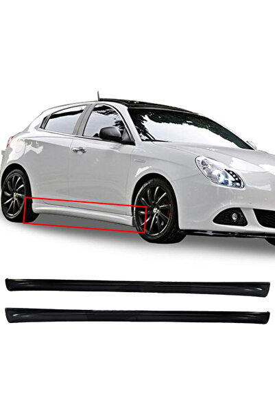 AkmTuning Alfa Romeo Guilietta Yan Marşpiyel Seti Plastik 2 Adet Mat Siyah 2010+