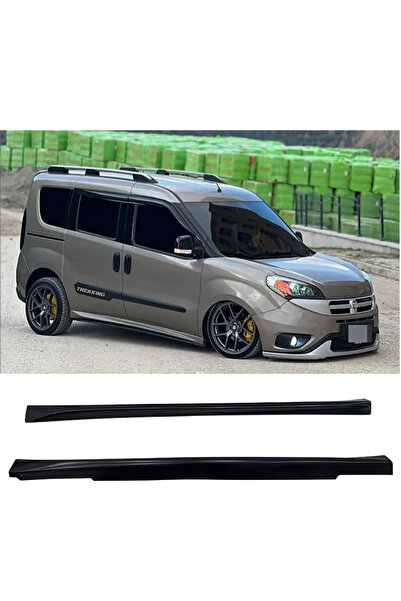 AkmTuning Fiat Doblo Aero Yan Marşpiyel Seti Plastik 2 Adet Mat Siyah 2009-2017