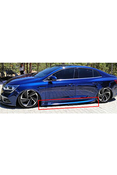 Genel Markalar Renault Megane 4 Sedan Aero Yan Marşpiyel Seti Plastik 2 Adet Mat Siyah 2016 ve üzeri