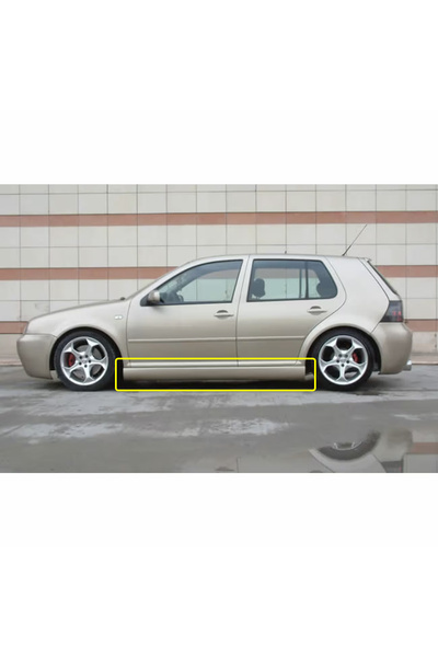 AkmTuning Vw Golf 4 Yan Marşpiyel Seti Plastik 2 Adet Mat Siyah 1997 1998 199...