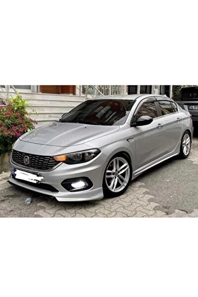 AkmTuning Fiat Egea Çıkıntılı Yan Marşpiyel Seti Plastik 2 Adet Mat Siyah 2015 2016 2017 2018 2019 2020 2021