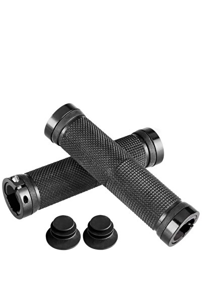 Choice 40001 مقابض دراجة جبلية سوداء، قفل من سبيكة معدنية، قفل ثنائي، مقابض م...