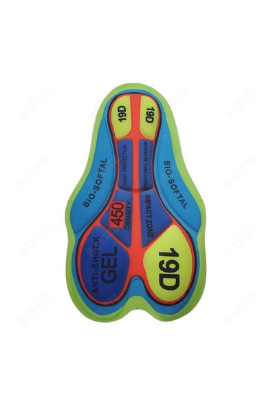 Choice وسادة جل لركوب الدراجات للرجال 19D وسادة وردية مبطنة مقاومة للصدمات 9D...