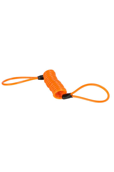 Choice Orange 120CM Motorcycle Brake Disc Lock Scooter Reminder Cable Bicycle Spring Rope Bag Anti-Theft Ca