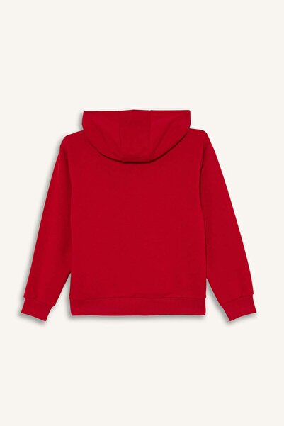 DeFacto Erkek Çocuk NBA Chicago Bulls Regular Fit Kapüşonlu Sweatshirt F4087A825AU