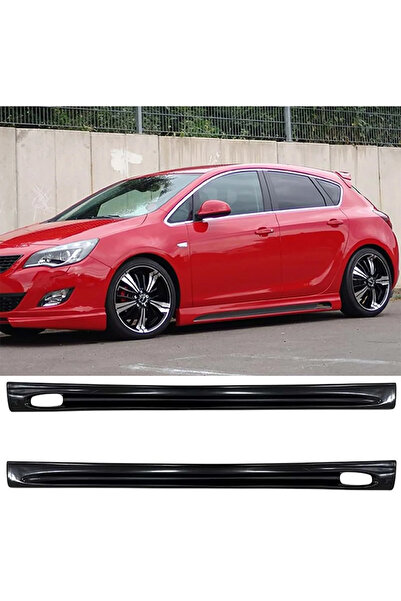 AkmTuning Opel Astra J HB Rieger Yan Marşpiyel Seti Plastik 2 Adet Mat Siyah ...