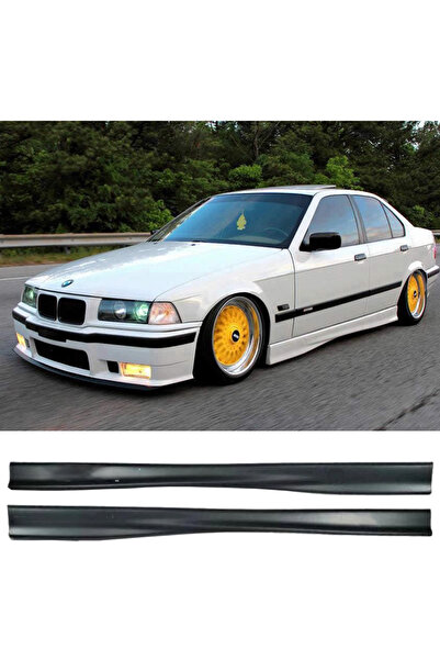 AkmTuning Bmw E36 3 Serisi M Technic Yan Marşpiyel Seti Plastik 2 Adet Mat Si...