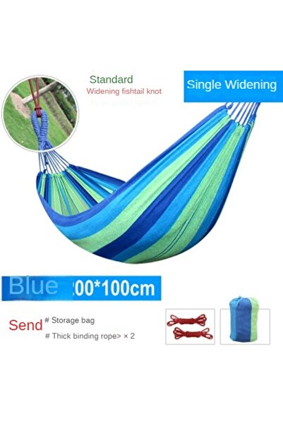 Choice أرجوحة قماشية داخلية جديدة للاستخدام الخارجي، مقاس 260×100، أرجوحة فردية سميكة للتخييم في الهواء الطلق للأطفال