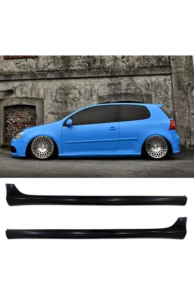 AkmTuning Vw Golf 6 GTI Yan Marşpiyel Seti Plastik 2 Adet Mat Siyah 2009 2010...
