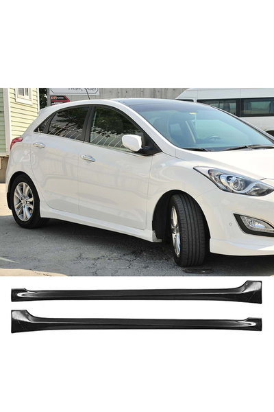 AkmTuning Hyundai i30 Servis Yan Marşpiyel Seti Plastik 2 Adet Mat Siyah 2012...