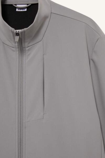 DeFacto Defactofit Standard Fit Stand Collar Zippered Sweatshirt F7635Ax25Au