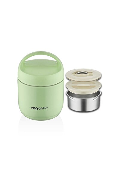 Vagonlife 2 Compartment Steel Storage Container 1200 ml Bl10104