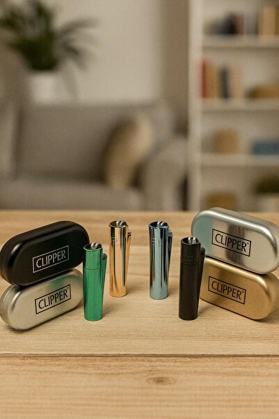 melmus 🔥 Clipper Full Metal Klasik Ateşli Gazlı Çakmak – Özel Kutulu Premium Seri