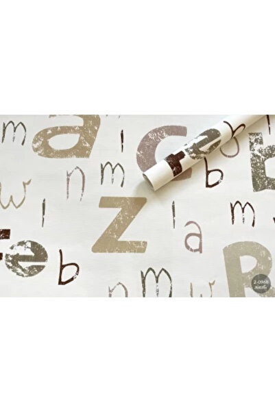 MallDeco Tapet modern pentru camera copiilor, bej, model Entourage