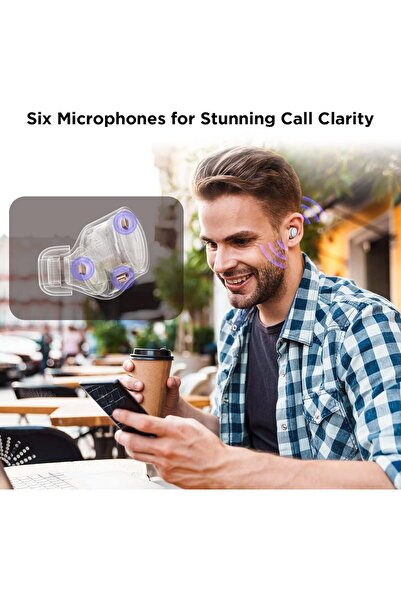 1MORE EVO EH902 True Wireless Earbuds, Bluetooth 5.2, Hi-Res Audio, Up to 42dB ANC - White