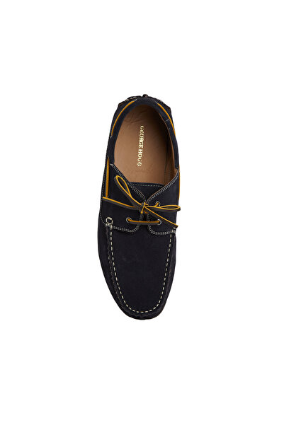 George Hogg Lacivert Erkek Deri Loafer