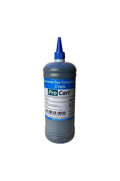 PROCART Compatible Dye Ink Epson L673 Cyan, 1 Liter