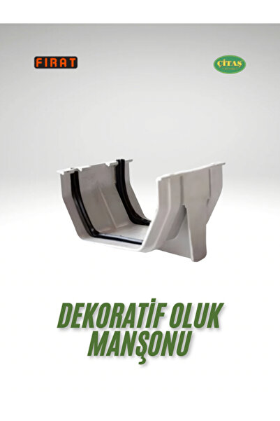 ÇİTAŞ FIRAT DEKORATİF OLUK BİRLEŞTİRME MANŞONU ÇATI OLUĞU MANŞONU