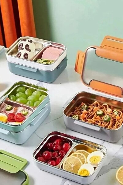 Vagonlife 3 Compartment Steel Storage Container 1200 ml Bl20182