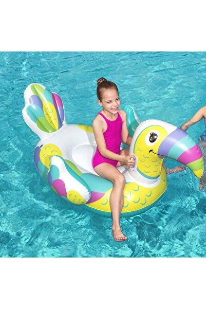 Danube Home عوامة شاطئ قابلة للنفخ بتصميم توكان للأطفال من بيست واي - 173×91 ...