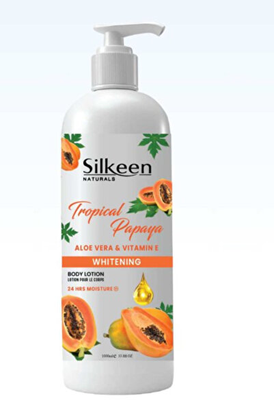 SILKEEN لوشن للجسم برائحة البابايا 1 لتر × 10